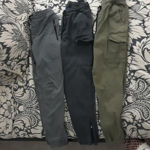 3 pairs Mens size 29 tapper jogger pants
